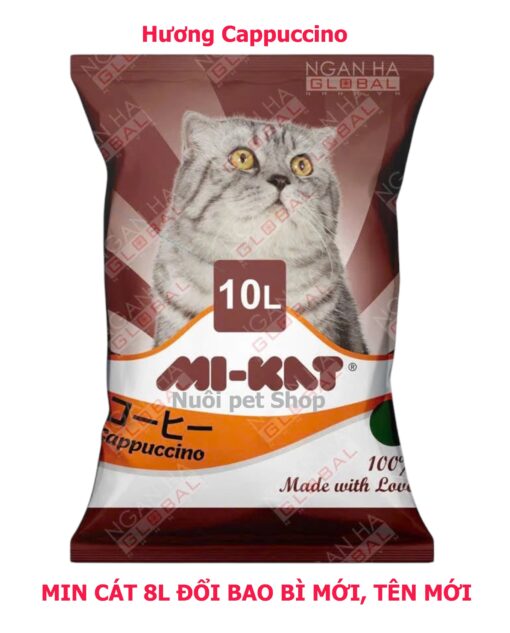 Cát vệ sinh cho mèo Mi-KAT 10L (Min Cat 8L)