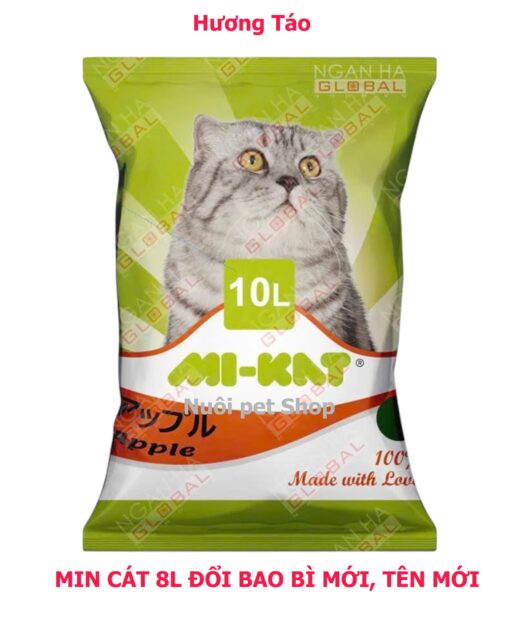 Cát vệ sinh cho mèo Mi-KAT 10L (Min Cat 8L) - Hình ảnh 2