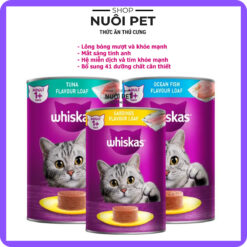 Pate cho mèo lớn Whiskas lon 400g