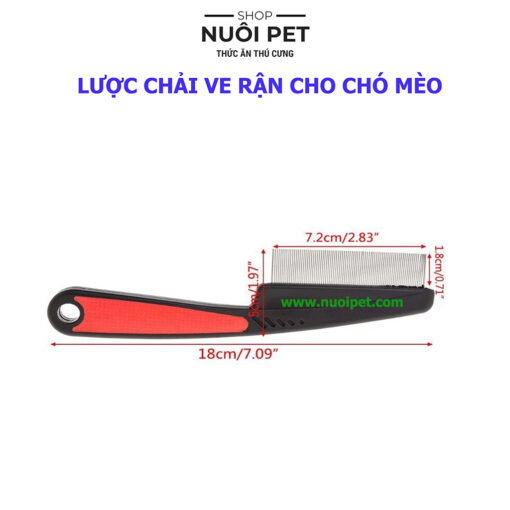 Lược Chải Ve Rận Cho Chó Mèo