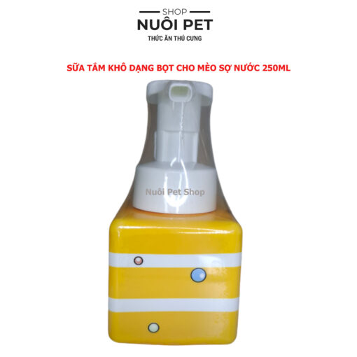 Sữa tắm khô dạng bọt SOS 250ml cho mèo - Hình ảnh 4