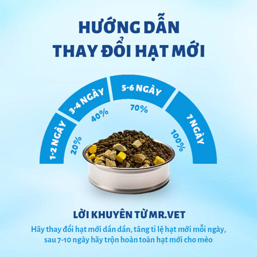 Hạt Mr.vet cho mèo hạt full topping hạt Mr.Vet T1 T2 T3 T4 - Hình ảnh 3