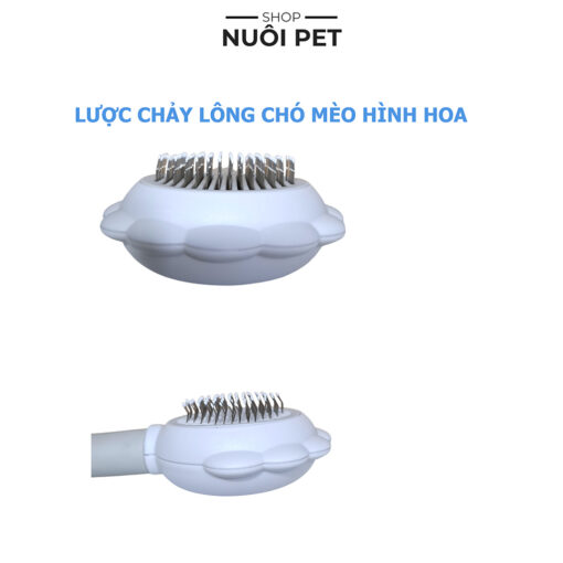 Lược chảy lông chó mèo có nút bấm