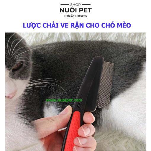 Lược Chải Ve Rận Cho Chó Mèo - Hình ảnh 2
