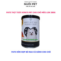 Pate Thịt Tươi Kings Pet Cho Chó Mèo Từ 1 Tháng Tuổi Lon 380g