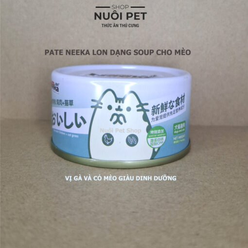 Pate Neeka nội địa Trung Dạng Soup lon 85g cho mèo mọi tuổi - Hình ảnh 5