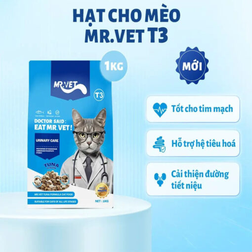 Hạt Mr.vet cho mèo hạt full topping hạt Mr.Vet T1 T2 T3 T4 - Hình ảnh 5