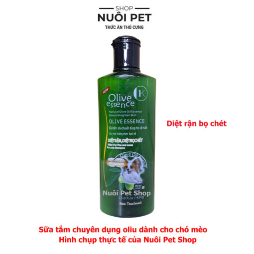 Sữa tắm Olive Essence 450ml Cho chó mèo từ thiên nhiên