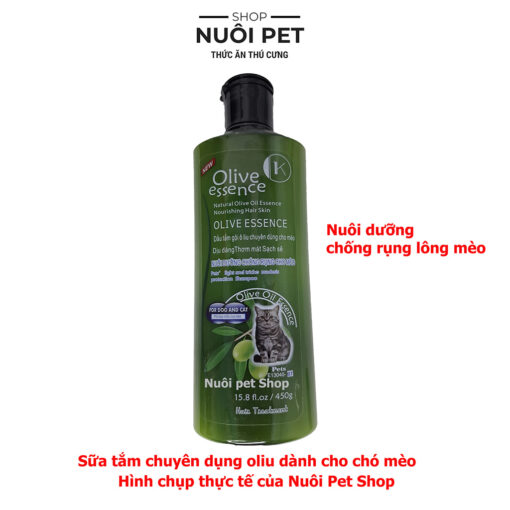 Sữa tắm Olive Essence 450ml Cho chó mèo từ thiên nhiên