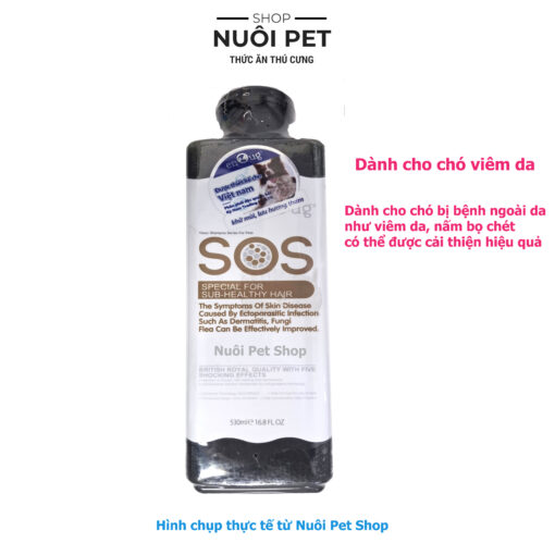 Sữa tắm chó mèo SOS 530ml