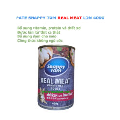 Pate Mèo Snappy Tom Real Meat - Lon 400g