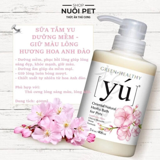 Sữa tắm Yú dành cho chó mèo 400ml Siêu Thơm Lưu Hương Lâu Yu