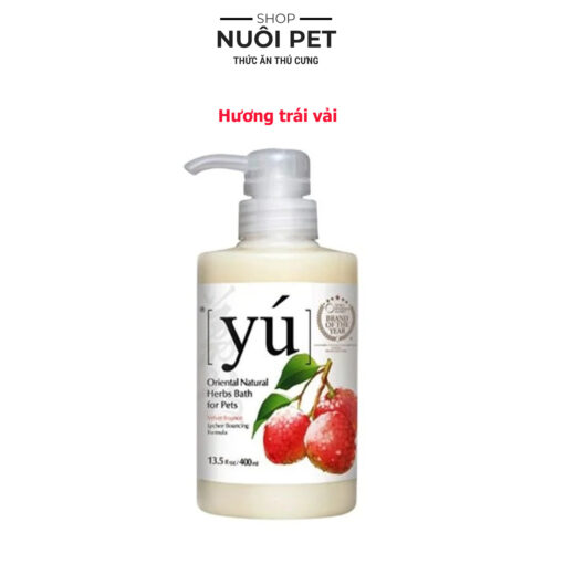 Sữa tắm Yú dành cho chó mèo 400ml Siêu Thơm Lưu Hương Lâu Yu - Hình ảnh 2