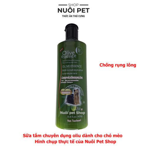 Sữa tắm Olive Essence 450ml Cho chó mèo từ thiên nhiên - Hình ảnh 4