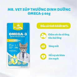 Súp thưởng cho mèo Mr.Vet gói 60g(4x15g)