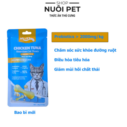 Súp thưởng cho mèo Mr.Vet gói 60g(4x15g) - Ảnh 3