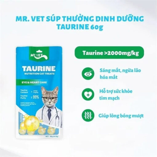 Súp thưởng cho mèo Mr.Vet gói 60g(4x15g)