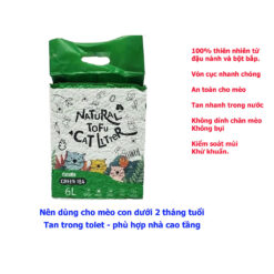 Cát Vệ Sinh Hữu Cơ Cát Đậu Nành Cho Mèo Natural Tofu Cat Litter Cats Me 6L