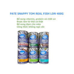 Pate Mèo Snappy Tom Real Fish - Lon 400g