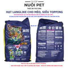 Hạt thức ăn cho mèo Langlike mix topping không ngũ cốc 1kg-5kg