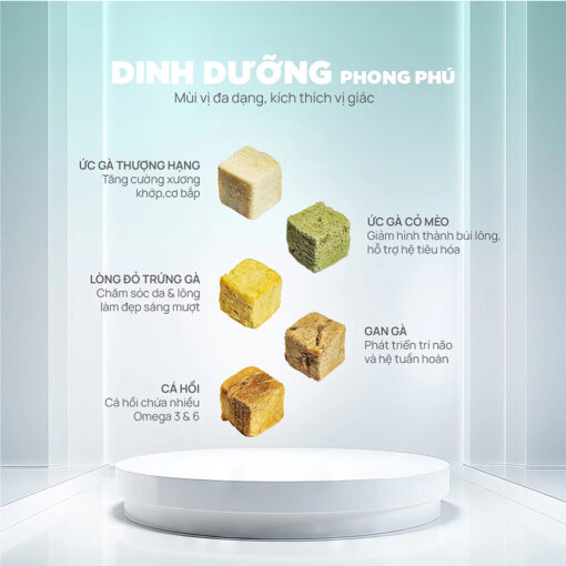 Thức ăn đông khô cho chó mèo PetQ viên gà sấy - Ảnh 4
