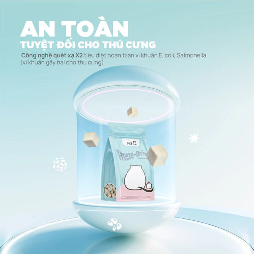 Thức ăn đông khô cho chó mèo PetQ viên gà sấy - Ảnh 5
