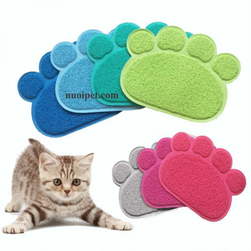 Thảm dậm chân, lót khay ăn cho chó mèo Kitcat hình bàn chân